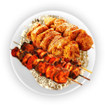 Grilled Chicken & Lamb Kebab 